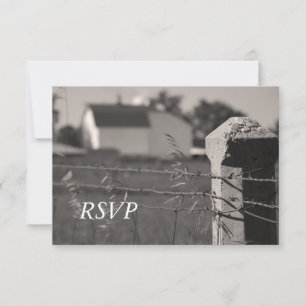 RSVP de Casamento de Fazenda