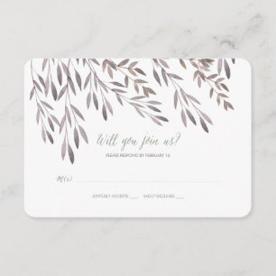 RSVP de Casamento de Flores Selvagens