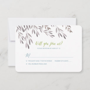 RSVP de Casamento de Flores Selvagens para Jerrah