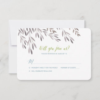 RSVP de Casamento de Flores Selvagens para Jerrah