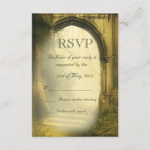 RSVP de Casamento de Floresta Encantada