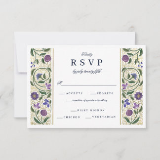 RSVP de Casamento de Fronteira Iluminado
