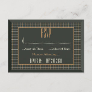 RSVP de Casamento de Gay Bear Clássico