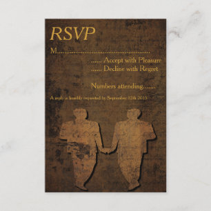 RSVP de Casamento de Gay de Amor Legendário