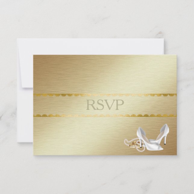 RSVP de Casamento de gay elegante (Frente)