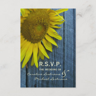 RSVP de Casamento de Girassol