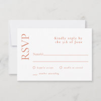 RSVP de Casamento de Grove de Citros Brancos Mínim