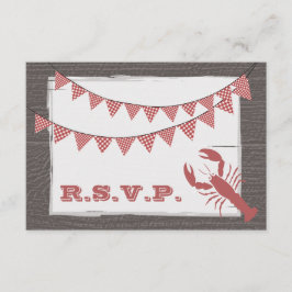 RSVP de Casamento de Lagosta Russo
