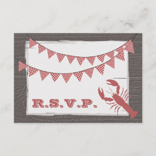 RSVP de Casamento de Lagosta Russo