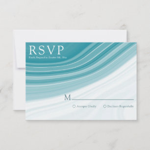 RSVP de Casamento de Marble Luxury