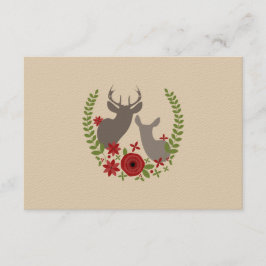 RSVP de Casamento de Natal de Deer Floral