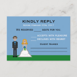 RSVP de Casamento de Noiva e Casamento de Cavalo d