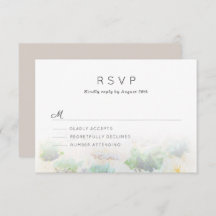 RSVP de Casamento de Paisagem do Deserto