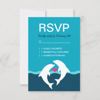 RSVP de Casamento de Praia de Golfinho