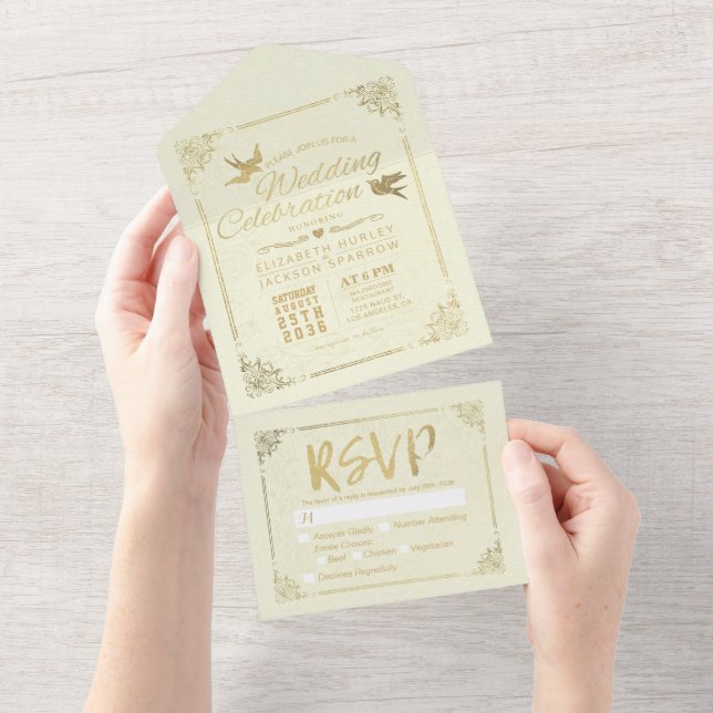 RSVP de Casamento de Quadro Floral de Script de Fo (Aba destacável)