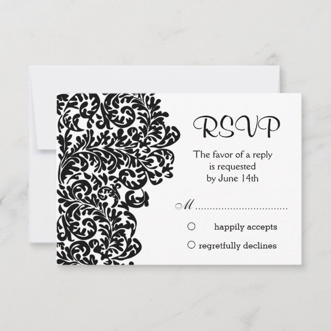 RSVP de Casamento de RSVP (Frente)