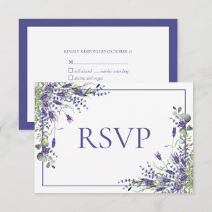 RSVP de Casamento de Script Botânico Eucalyptus l