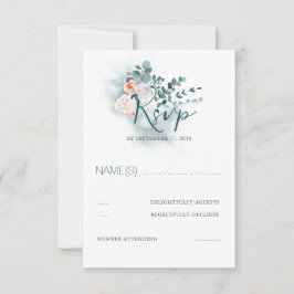 RSVP de Casamento de Script Eucalyptus