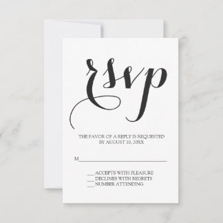 RSVP de casamento de script simples