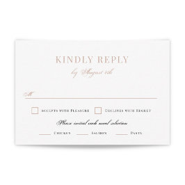 RSVP de Casamento de Sobreposição Bruto