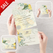 RSVP de Casamento de Sunflower de Verão Inclusivo