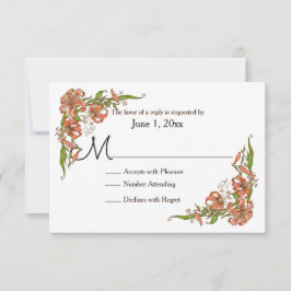 RSVP de Casamento de Tiger Lily