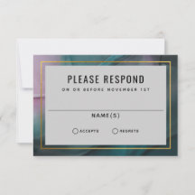 RSVP de Casamento de Toneladas de Lixo de Tinta Lu