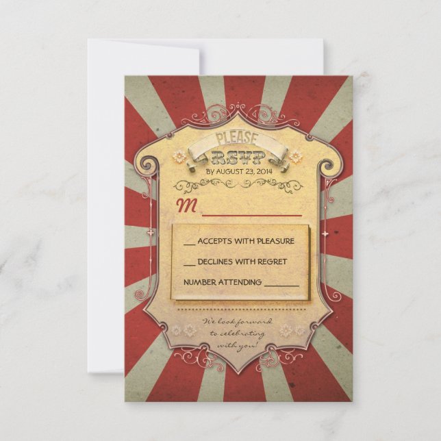 RSVP de Casamento do Carnaval (Frente)