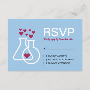RSVP de Casamento do Coração da Química Moderna