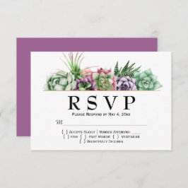 RSVP de Casamento do Deserto com Êxito