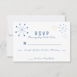 RSVP de Casamento do Estilo de Vintagem Moderno do