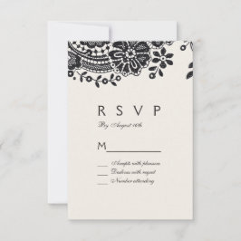 RSVP de casamento do local de colheita elegante pr