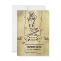 RSVP de casamento do país ocidental