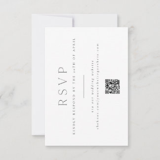 RSVP de Casamento Elegante mínimo