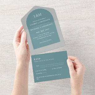 RSVP de Casamento Elegante Simples e Moderno