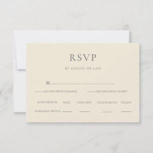 RSVP de Casamento Floral ousado Elegante
