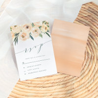 RSVP de Casamento Glitter com Rosa de Dreamy e Dou