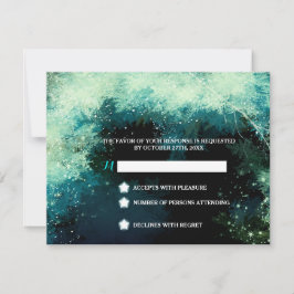 RSVP de Casamento Inspiracional de Floresta Estrel