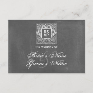 RSVP de Casamento Inspirado no Chalkboard
