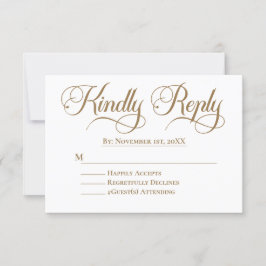 RSVP de Casamento Islâmico Minimalista Elegante