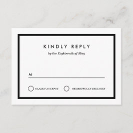 RSVP de Casamento Minimalista