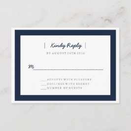 RSVP de Casamento Minimalista | EDDINHAS