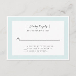 RSVP de Casamento Minimalista | EDDINHAS