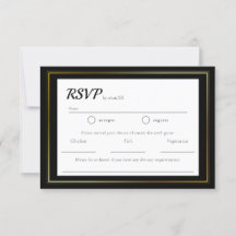 RSVP de Casamento Minimalista Simples