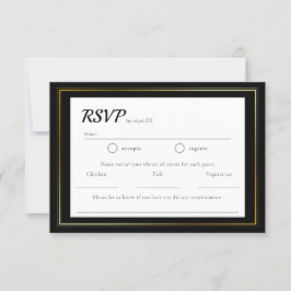 RSVP de Casamento Minimalista Simples