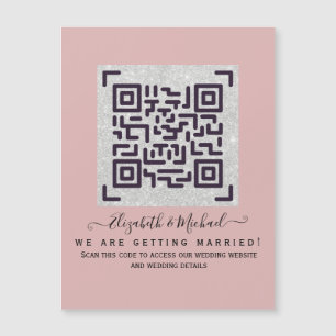 RSVP de Casamento Moderno com CÓDIGO QR - QUALQUER