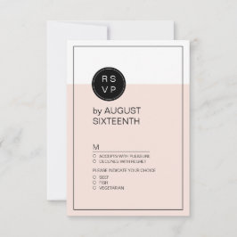 RSVP de casamento moderno minimalista editável a c
