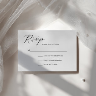 RSVP de Casamento Muçulmano Elegante na moda Minim