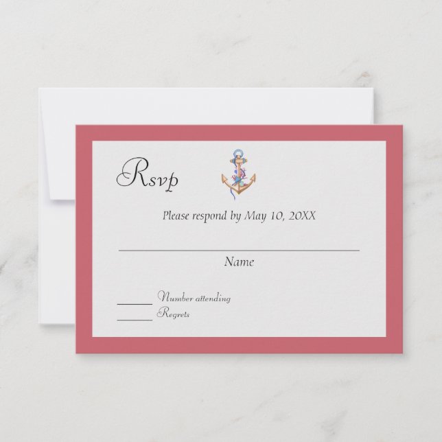 RSVP de Casamento Náutico (Frente)
