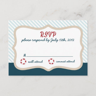 RSVP de Casamento Náutico